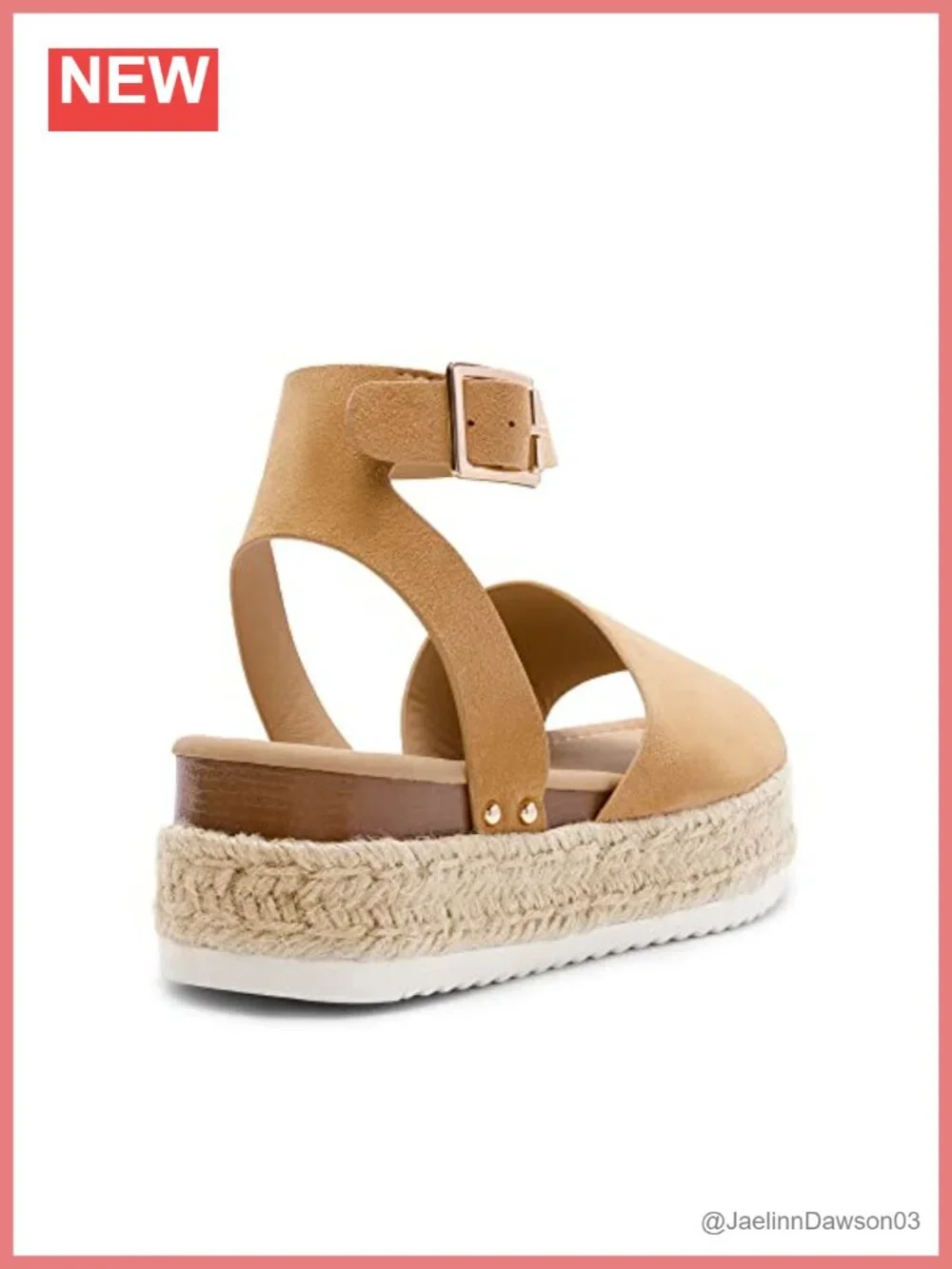 Ankle Strap Espadrille Wedge Sandals with Cushioned Footbed